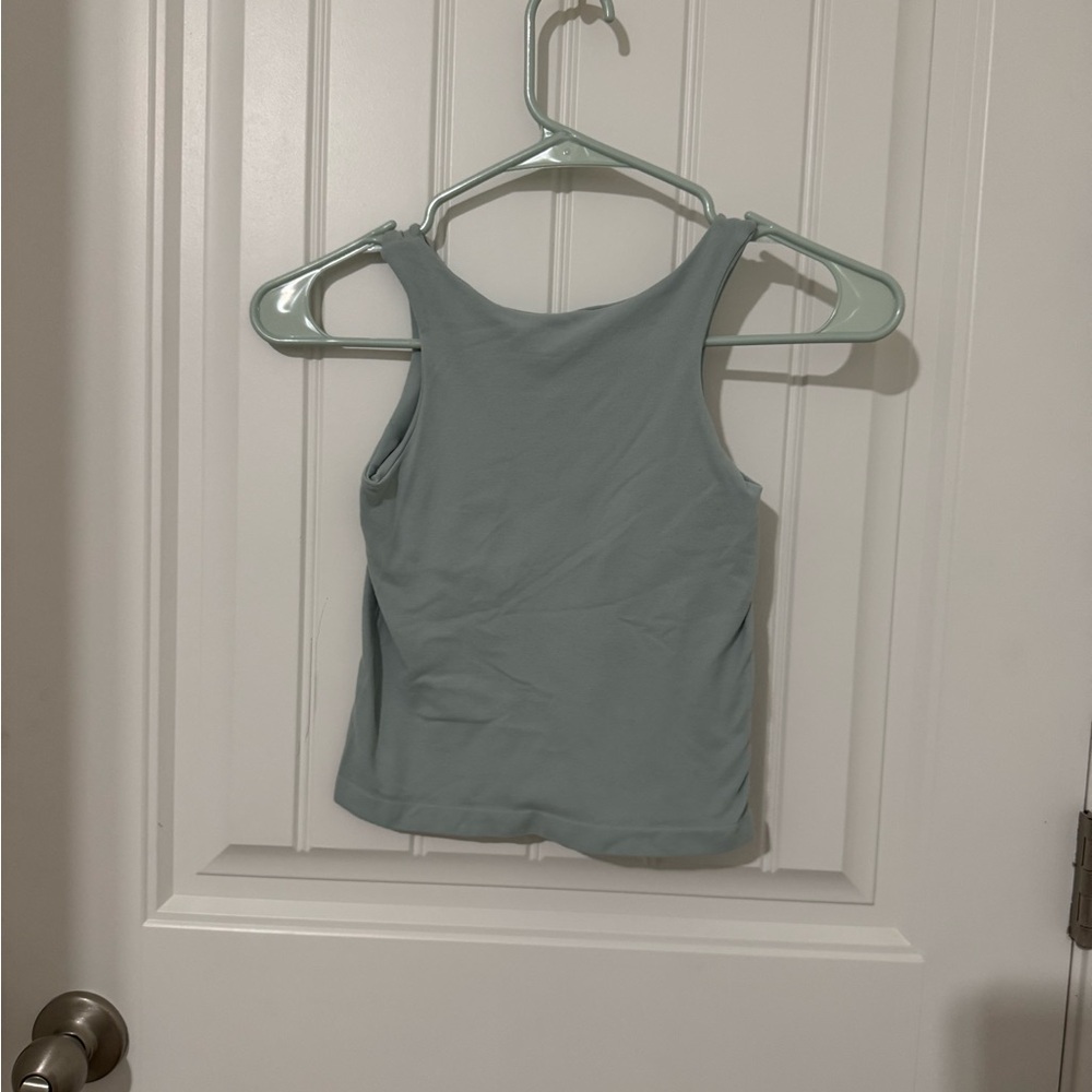 Free People Light Blue Muscle Tee